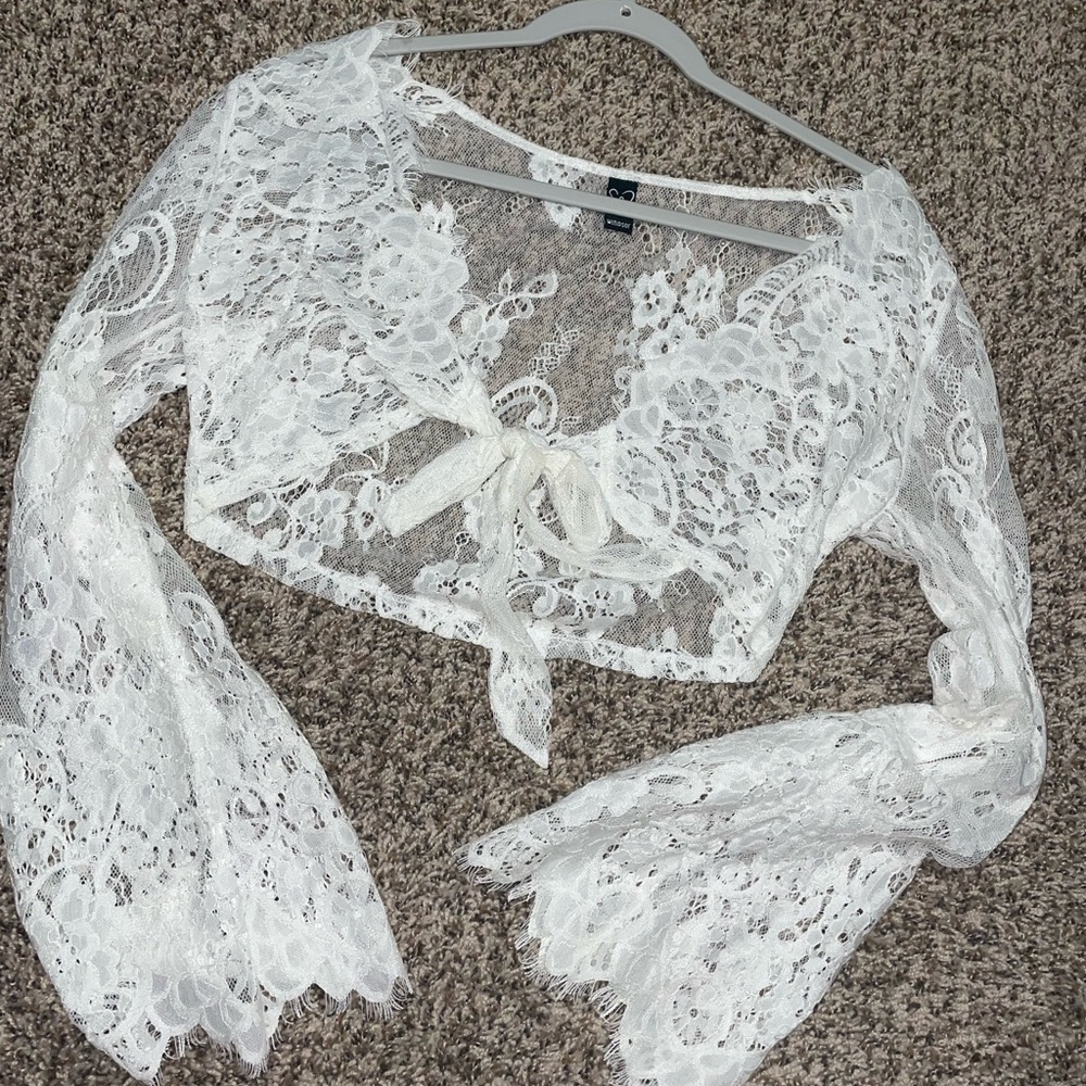 Tie front top